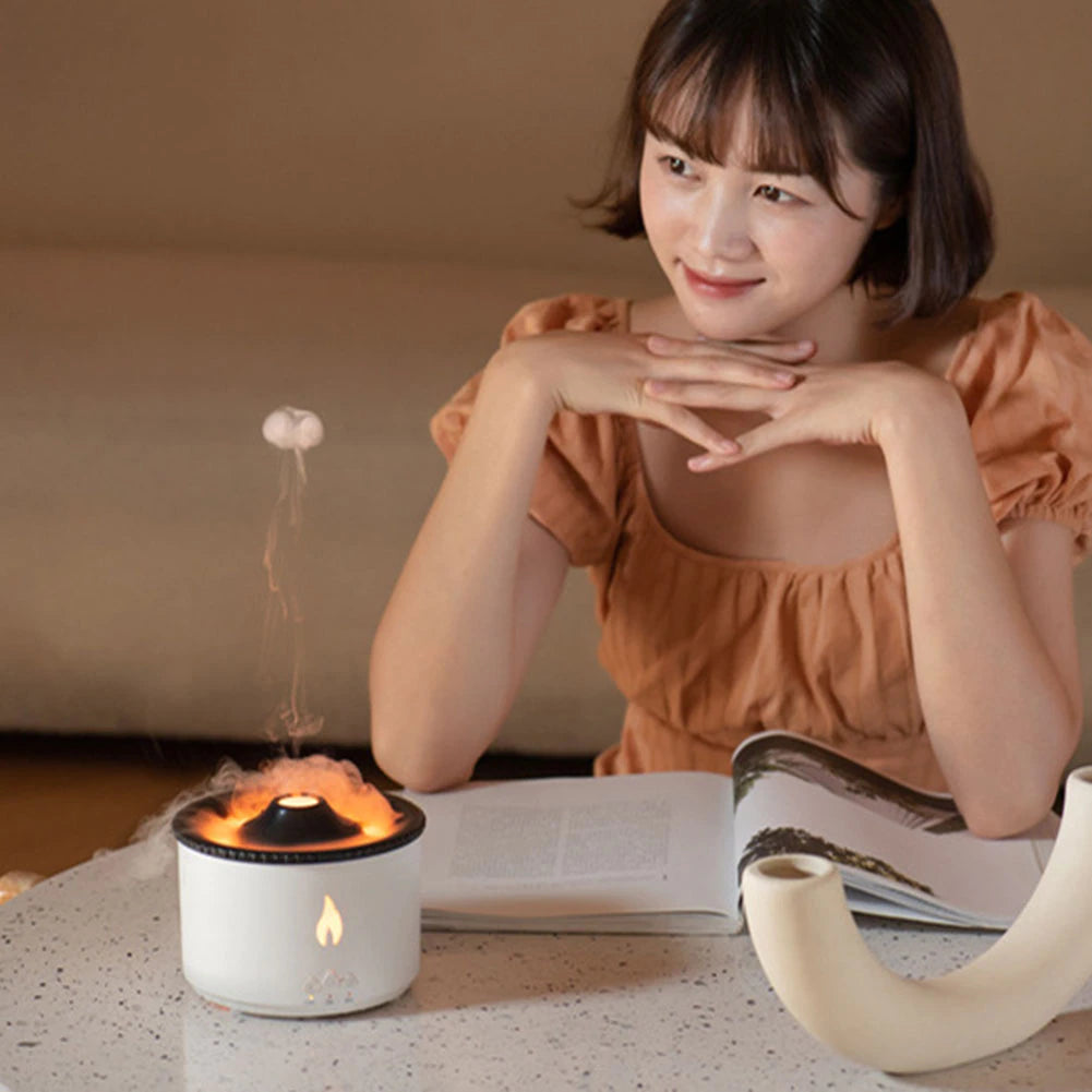 Volcano Air Diffuser – Aromatherapy Essential Oil Humidifier with LED Light