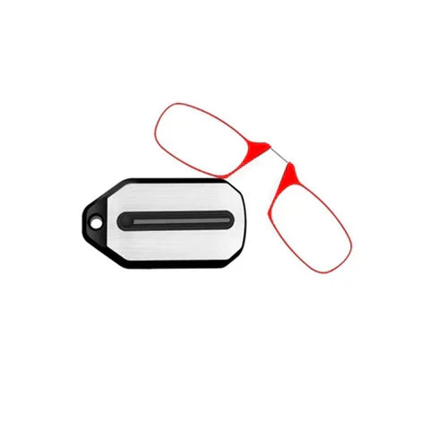 Folding Legless Ultralight Keychain Reading Glasses - Card-Thin Portable Readers for Men & Women (5 Strengths)