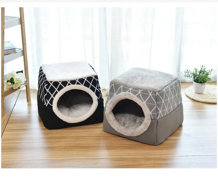 Soft Nest Pet Bed – Cosy Kennel Cushion for Cats & Dogs | Machine Washable