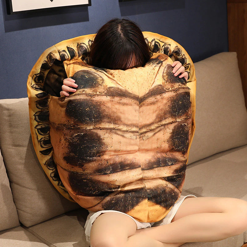 Giant Wearable Turtle Shell Pillow (100cm) – Plush Costume Cushion | Cosplay, Party & Lounge Gift