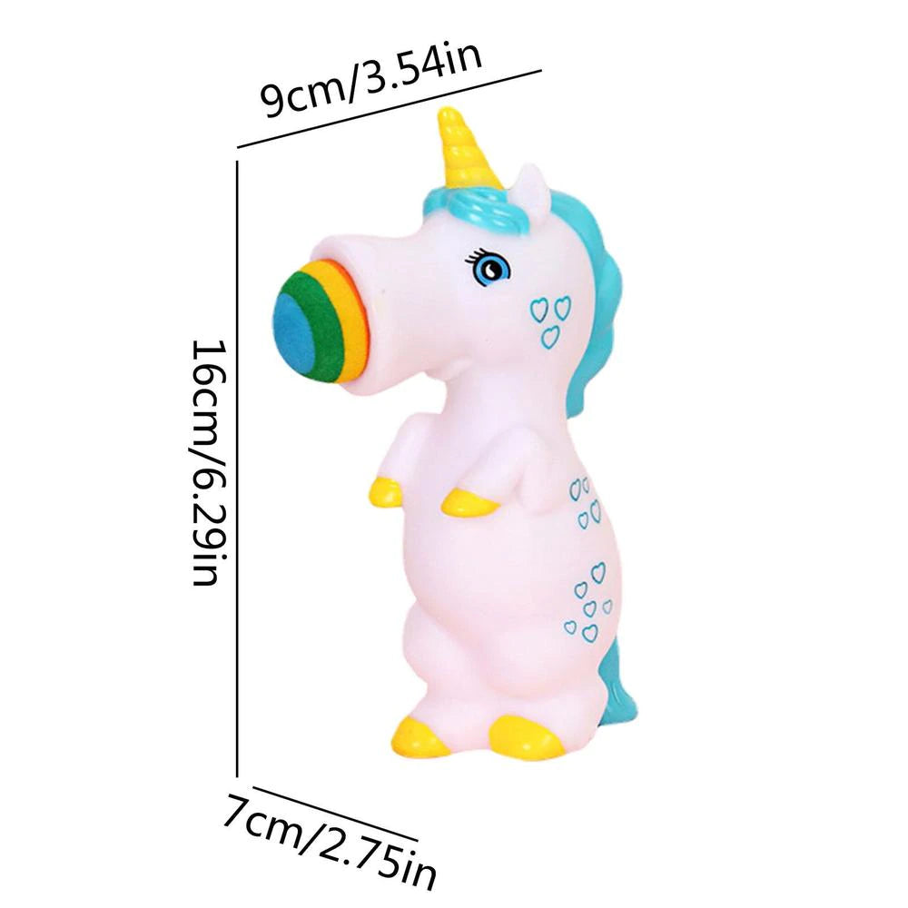 Unicorn Squeeze & Shoot Foam Ball Popper – Shoots Up to 20 Feet | Kids Indoor & Outdoor Toy