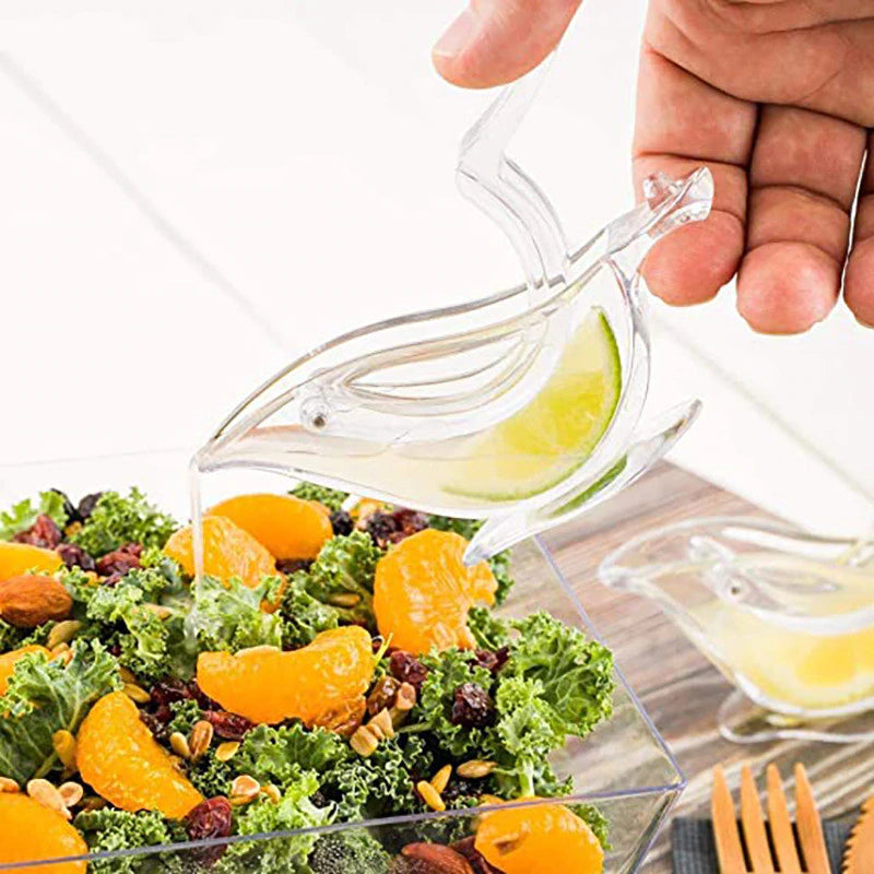 Bird-Shaped Acrylic Lemon Squeezer – Manual Press Citrus Juicer | Elegant Kitchen Gadget & Gift