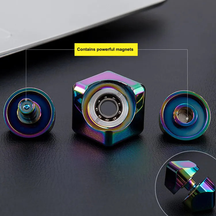 Metal Cube Spinner – Aluminum Alloy Fidget Cube for Stress Relief & Focus