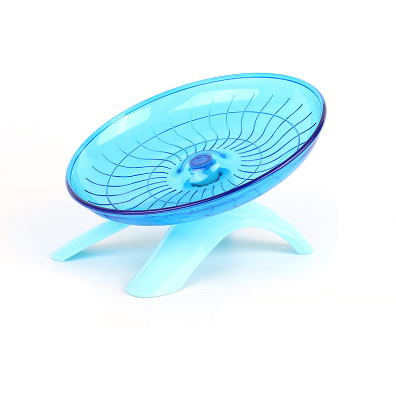 Hamster Flying Saucer Exercise Wheel – Silent Running Pet Activity Wheel