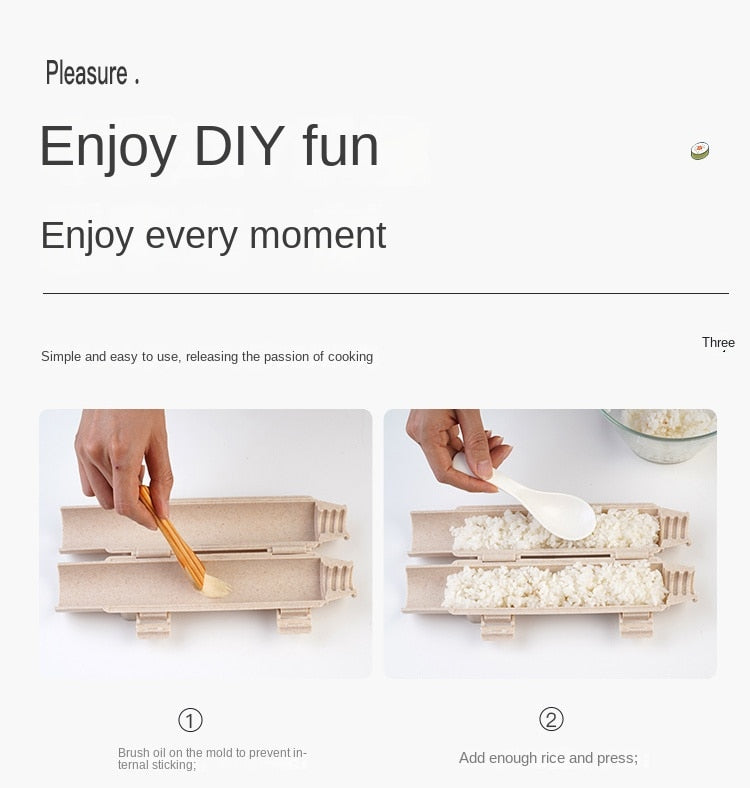 Sushi Bazooka Maker – Easy Roll Sushi Making Machine for Home Kitchen