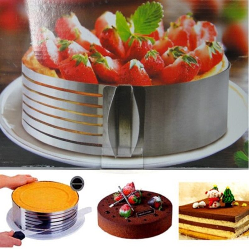 Adjustable Stainless Steel Cake Slicer – Perfect Even Layers Every Time | Baking Essential Tool