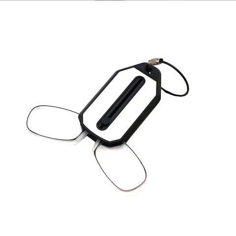 Folding Legless Ultralight Keychain Reading Glasses - Card-Thin Portable Readers for Men & Women (5 Strengths)