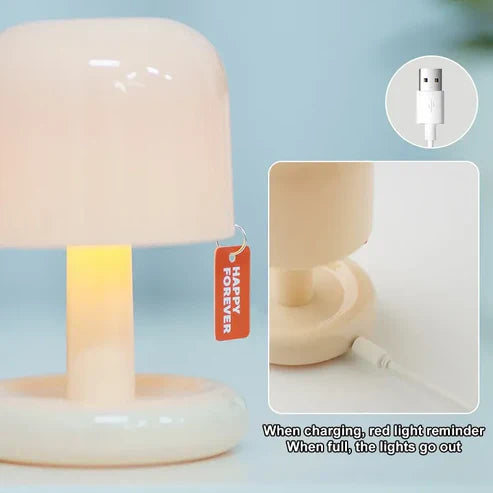 Creative Mushroom Style LED Night Light – Cute Ambient Bedroom Lamp