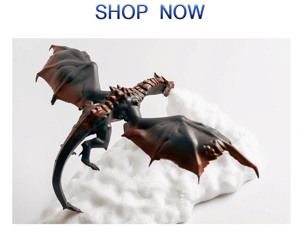 3D Printed Dragon LED Night Light – Colour-Changing Touch Lamp | Fire & Ice Dragon | Kids & Home Decor Gift