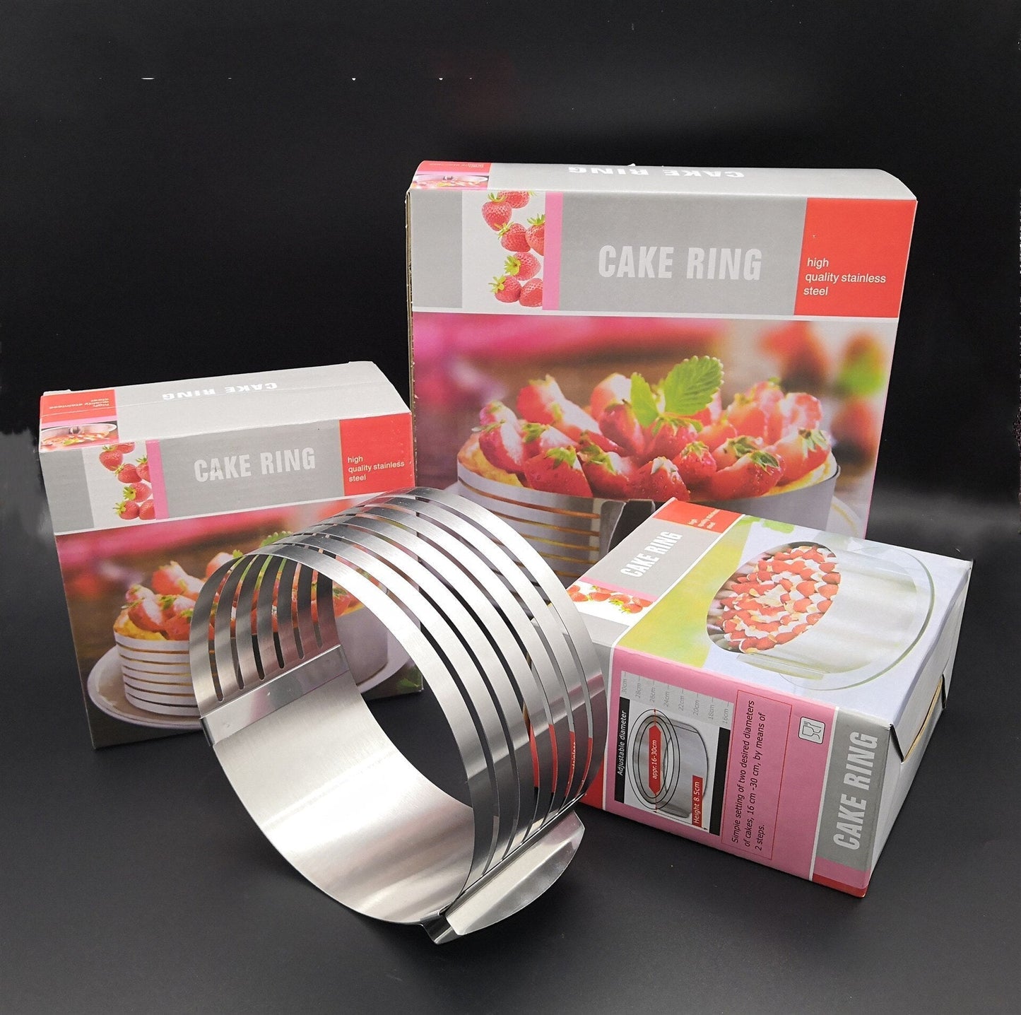 Adjustable Stainless Steel Cake Slicer – Perfect Even Layers Every Time | Baking Essential Tool