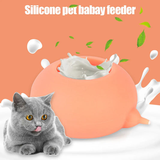 Puppy & Kitten Nursing Bubble Milk Feeder – 200ml Food-Grade Silicone Pet Nursing Bowl
