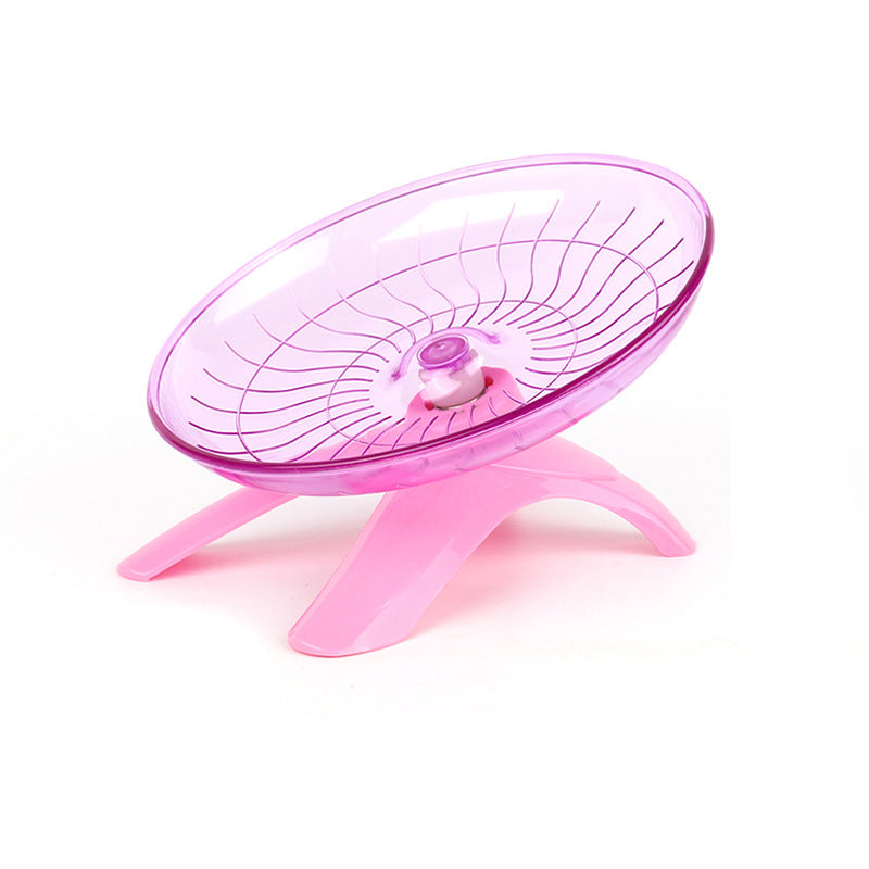 Hamster Flying Saucer Exercise Wheel – Silent Running Pet Activity Wheel