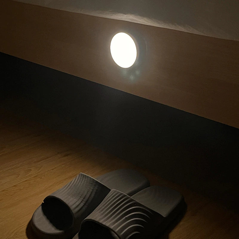 Motion Sensor Wireless LED Night Light – USB Rechargeable Bedroom & Hallway Lamp