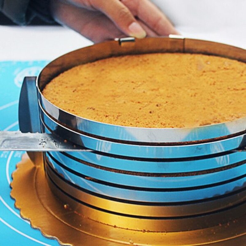 Adjustable Stainless Steel Cake Slicer – Perfect Even Layers Every Time | Baking Essential Tool
