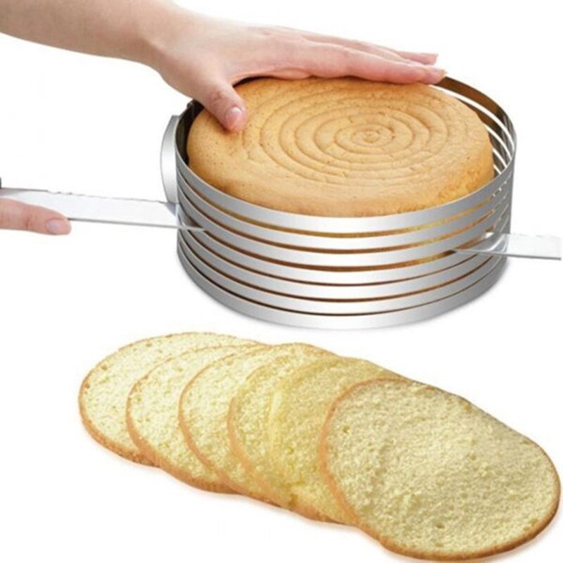 Adjustable Stainless Steel Cake Slicer – Perfect Even Layers Every Time | Baking Essential Tool