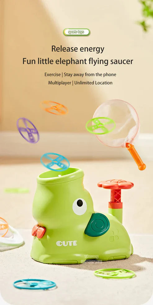 Thrilling Flying Disc Launcher Toy | Outdoor Shooting Game for Kids