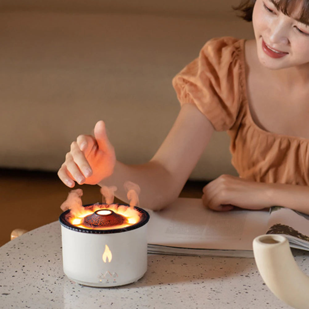 Volcano Air Diffuser – Aromatherapy Essential Oil Humidifier with LED Light