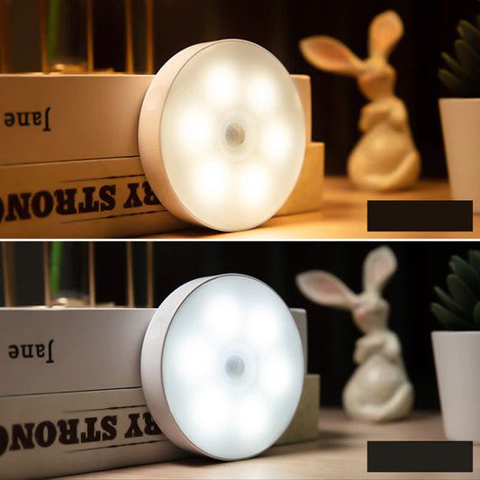 Motion Sensor Wireless LED Night Light – USB Rechargeable Bedroom & Hallway Lamp
