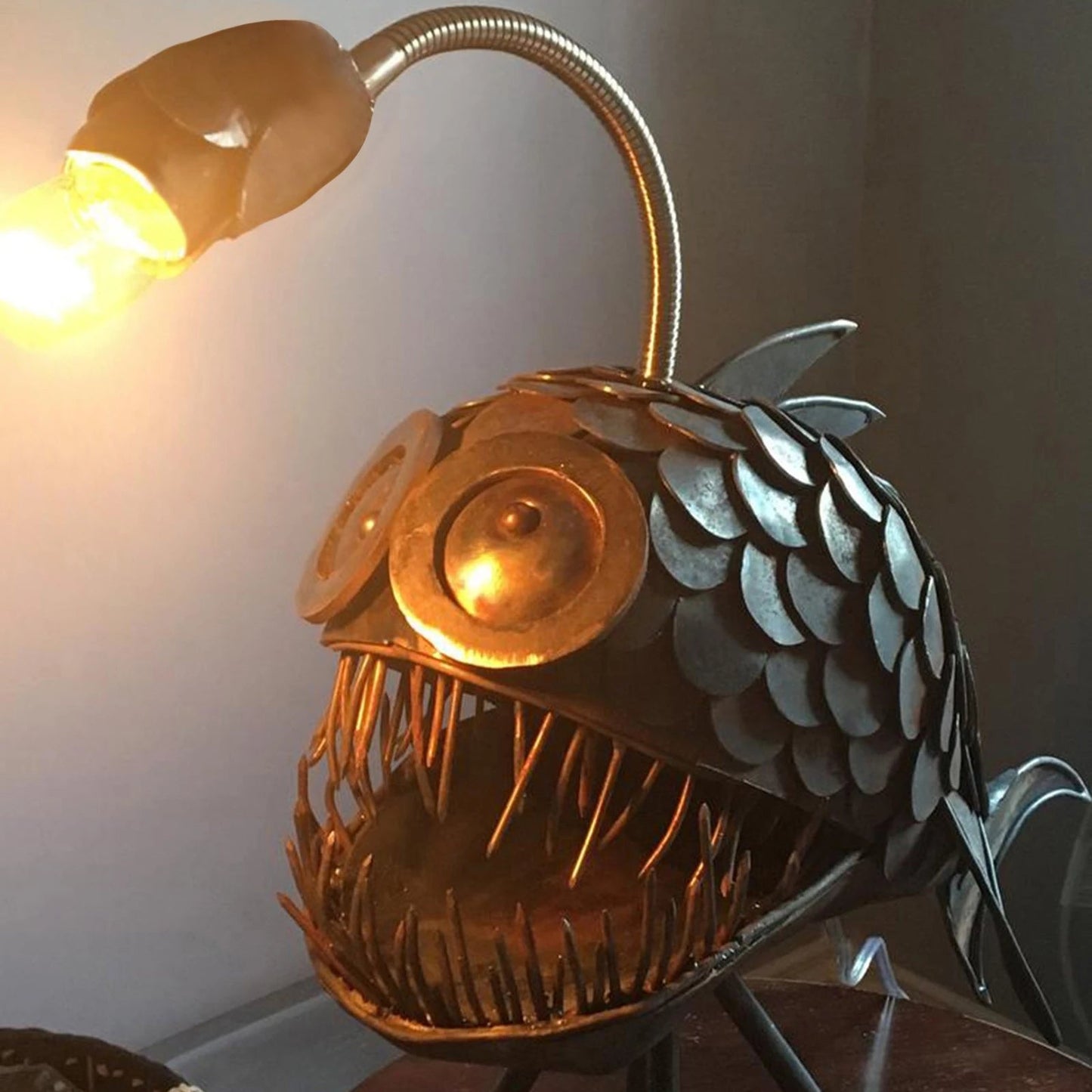 Angler Fish Lamp – Deep Sea LED Night Light & Quirky Home Decor