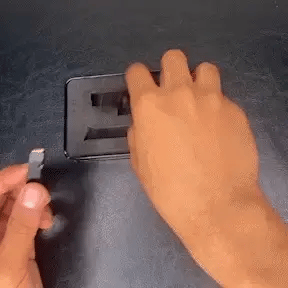 1:3 Scale Alloy Pistol Keychain – Mini Metal Gun Model Key Ring