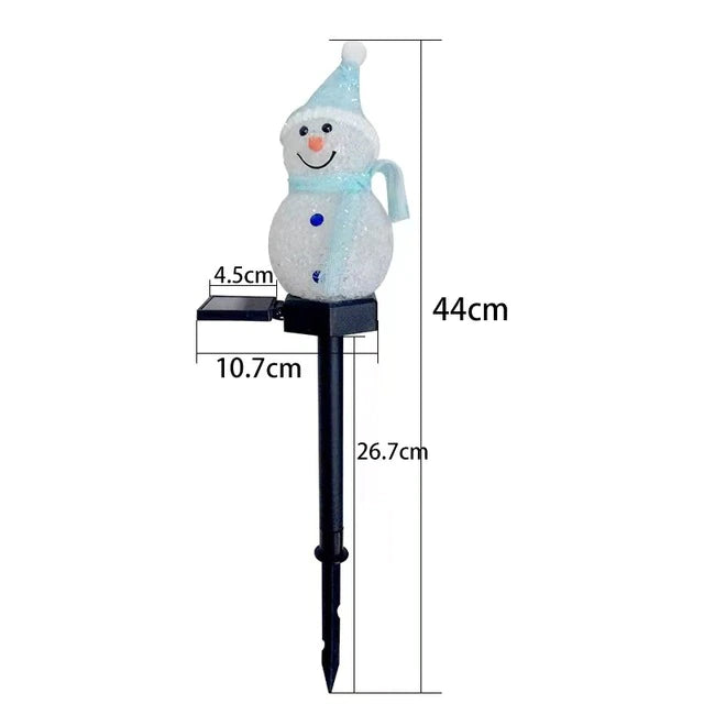 Snowman Christmas Solar LED Light – Waterproof Outdoor Festive Decoration