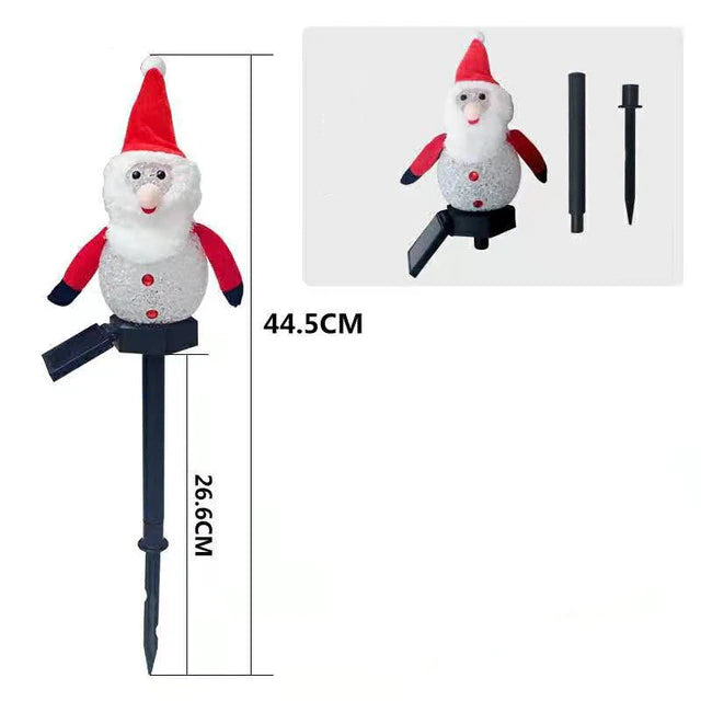 Snowman Christmas Solar LED Light – Waterproof Outdoor Festive Decoration