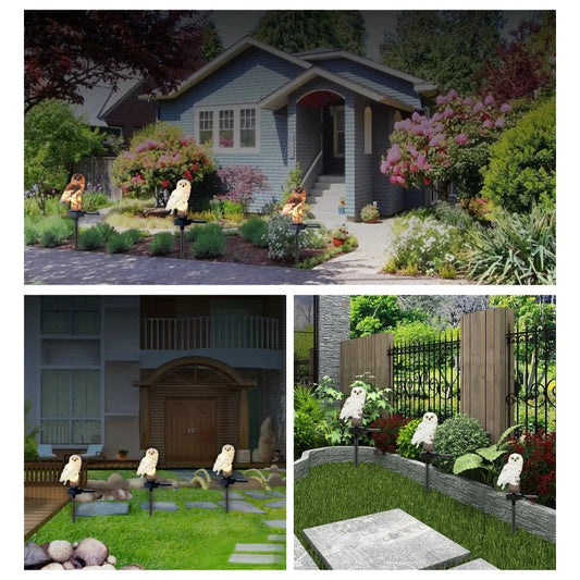 Solar Owl Garden Light – Waterproof LED Outdoor Decorative Lamp