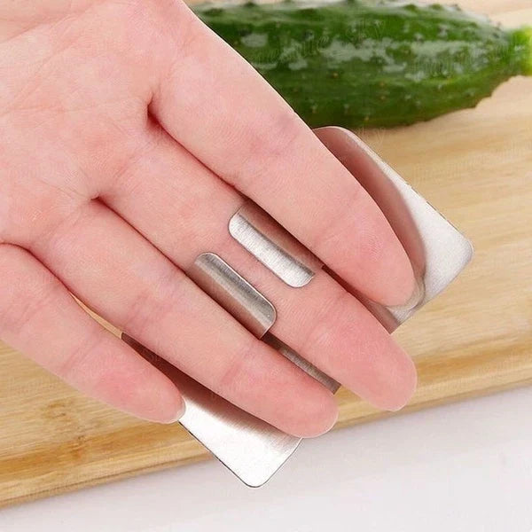 Stainless Steel Finger & Hand Protector Guard – Safe Knife Cutting Shield Kitchen Tool