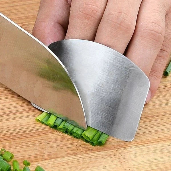 Stainless Steel Finger & Hand Protector Guard – Safe Knife Cutting Shield Kitchen Tool