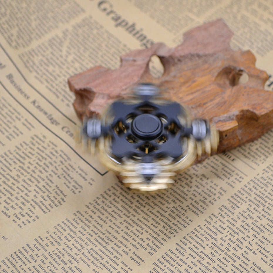 Metal Gear Fidget Spinner – EDC Hand Spinner with R188 Bearing | 3, 4 & 9 Gear Styles