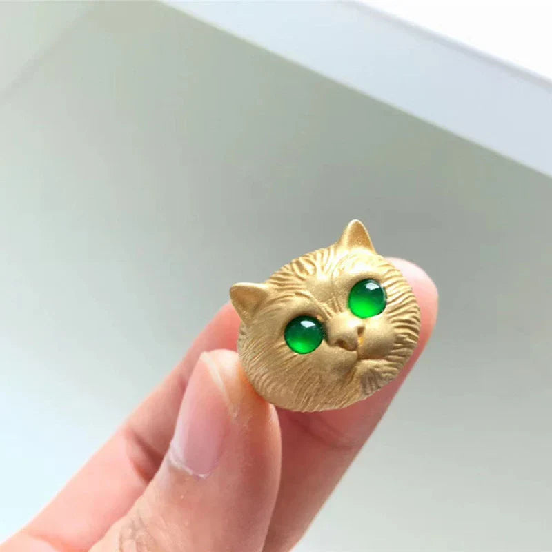 Trendy Cat Ring for Women – Cute Adjustable Animal Jewellery Fashion Ring