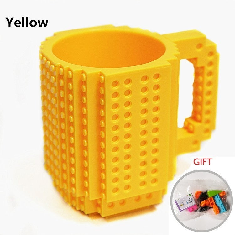 Build-On Brick Mug - Creative LEGO-Style Coffee Cup with Building Blocks