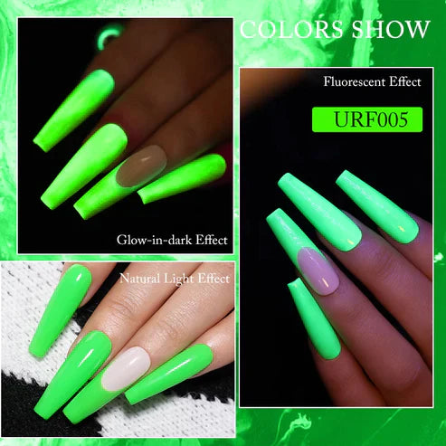 Glow in the Dark Nail Gel – Luminous UV Gel Polish for Stunning Nails Day & Night