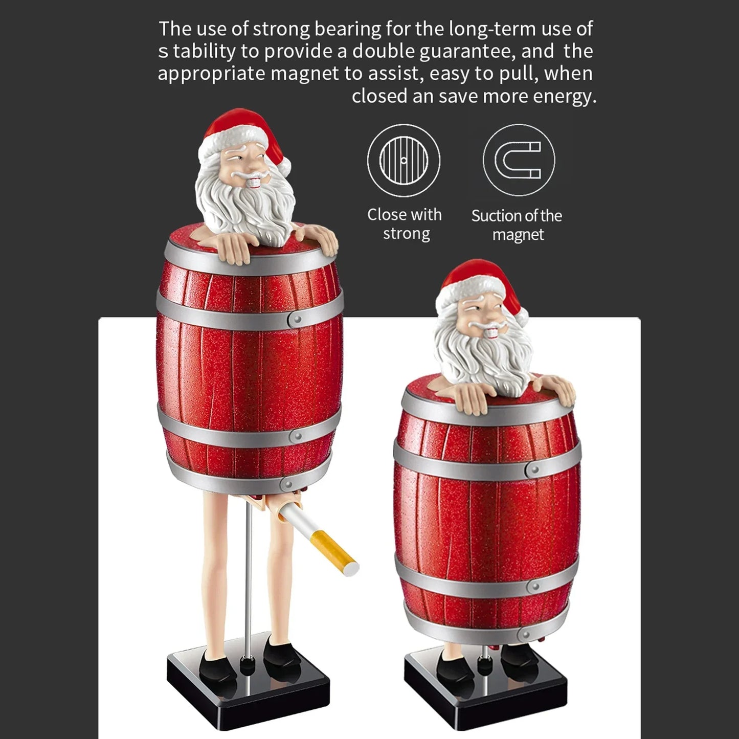 Strange Uncle Santa Cigarette Dispenser Case – Novelty Automatic Cigarette Holder Gift