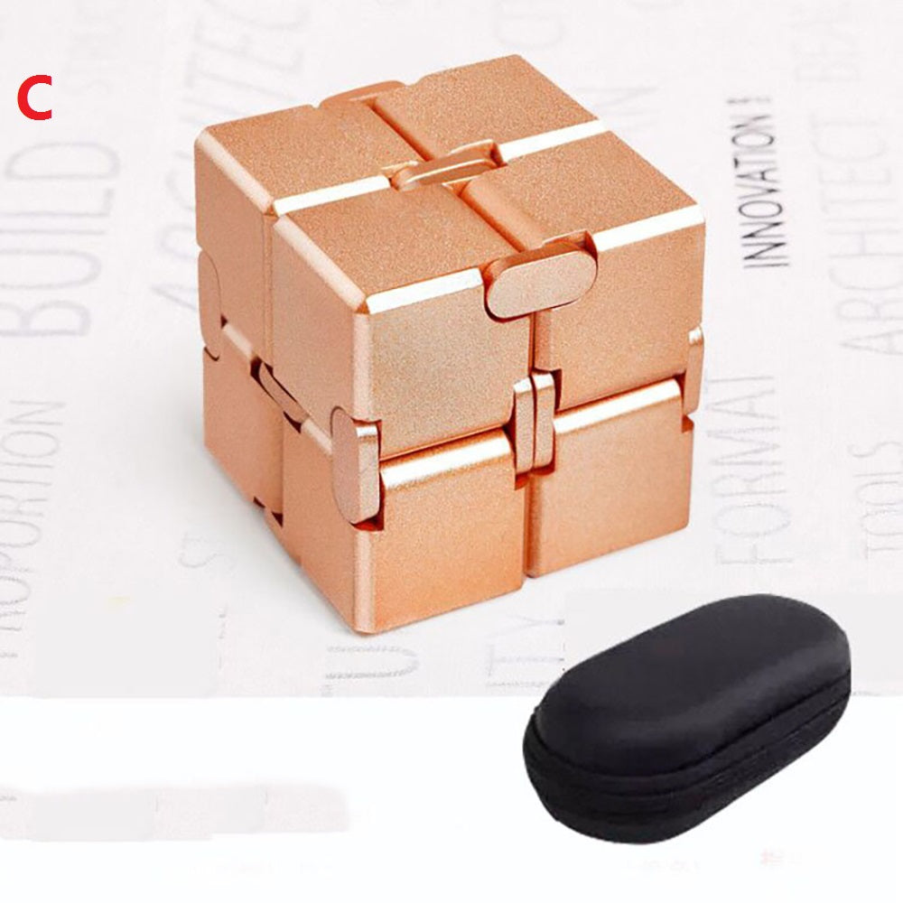 Infinite Magic Cube - Aluminum Alloy Fidget Cube Stress Relief Toy