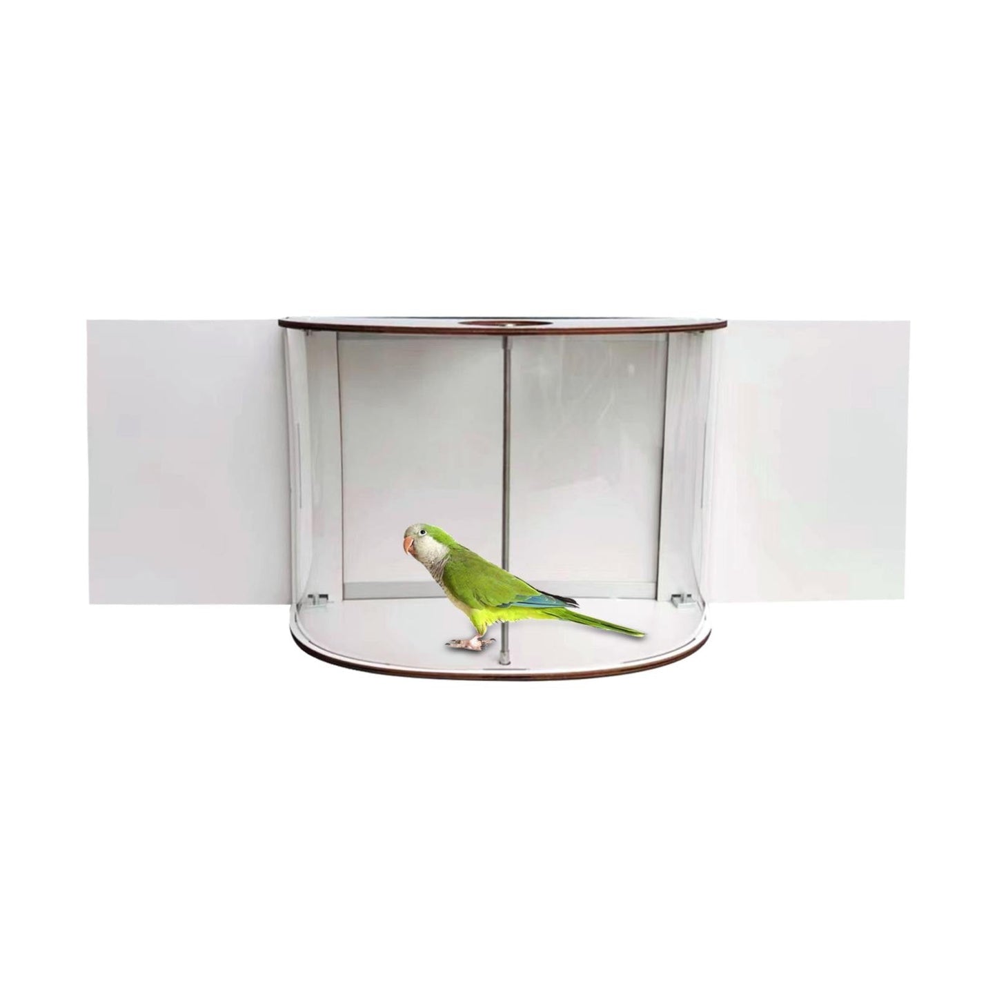 Window Bird Feeder with 180° Clear View – Indoor Fill, Easy Clean, Adjustable Size