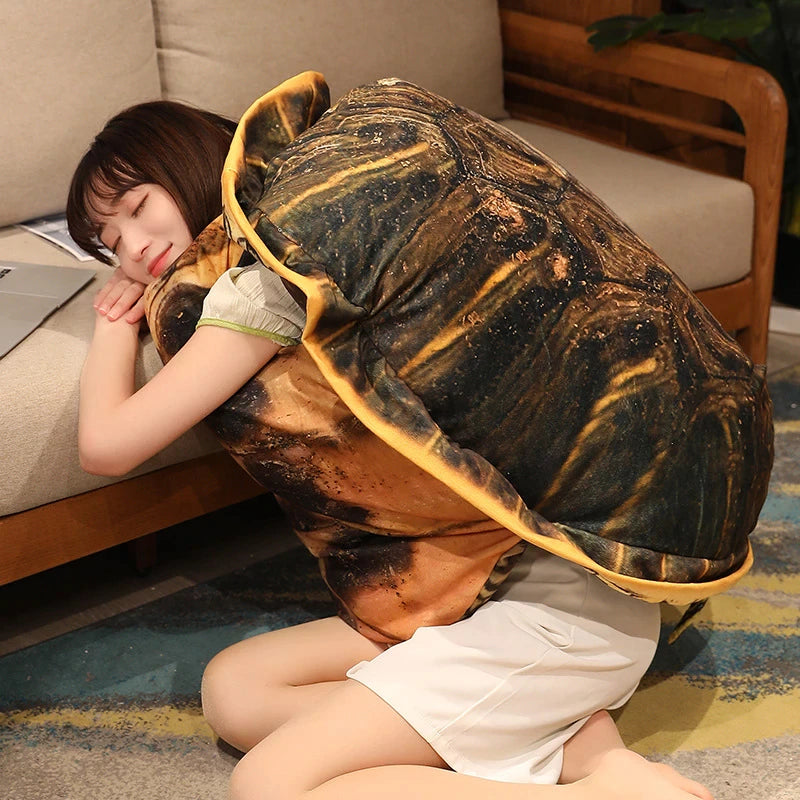 Giant Wearable Turtle Shell Pillow (100cm) – Plush Costume Cushion | Cosplay, Party & Lounge Gift