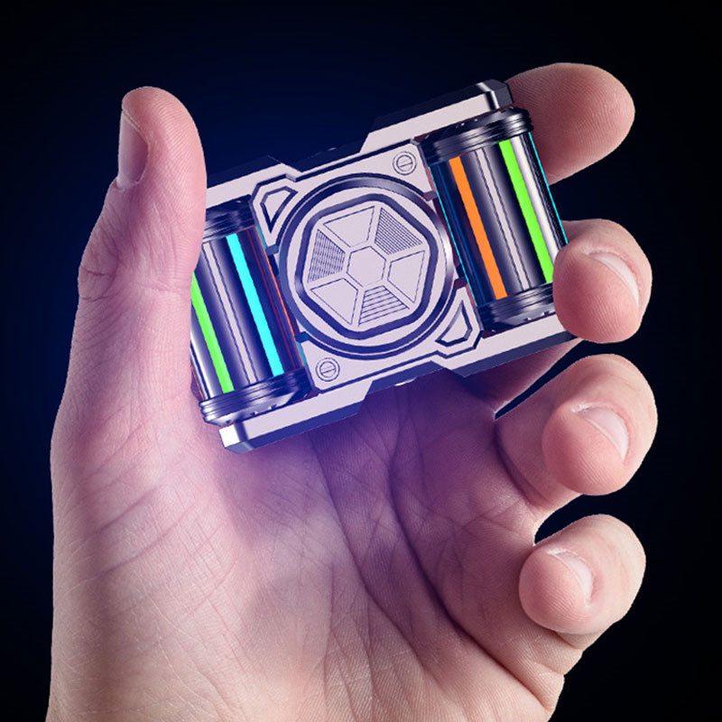 Tank Roller Fidget Spinner - Luminous Metal EDC with Glow-in-Dark Tubes