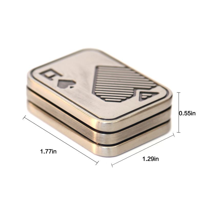 Skull Push Slider - Magnetic Metal Fidget Toy for Stress Relief & ADHD