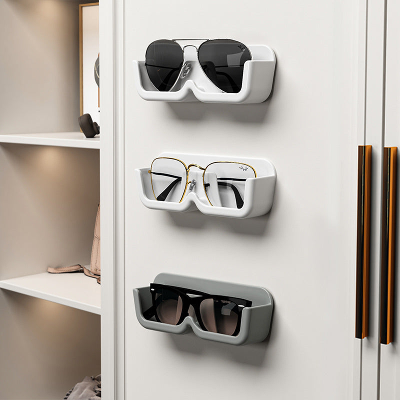 Wall-Mounted Glasses Holder - Adhesive Eyewear Organizer Storage Rack