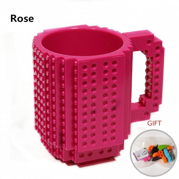 Build-On Brick Mug - Creative LEGO-Style Coffee Cup with Building Blocks
