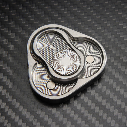 Triangle Magnetic Slider - Rotating Push Fidget Toy for Stress Relief & ADHD