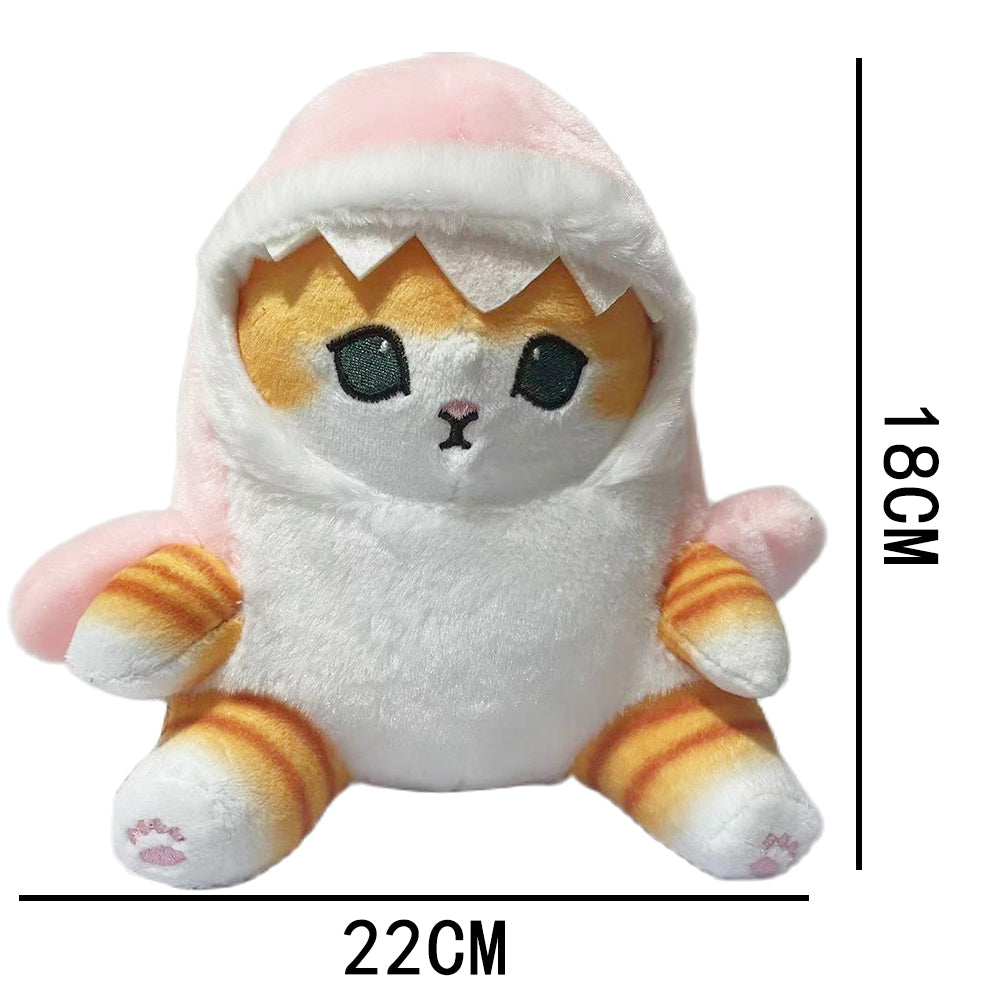 Cute Plush Toy - Shark Cat Fried Shrimp Soft Stuffed Animal Pillow