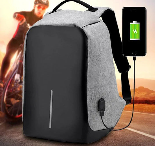 15.6" Anti-Theft Backpack with USB Charging Port – Water Resistant Travel Bag
