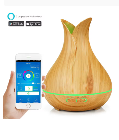 WiFi Smart 550ML Electric Aroma Diffuser & Essential Oil Air Humidifier