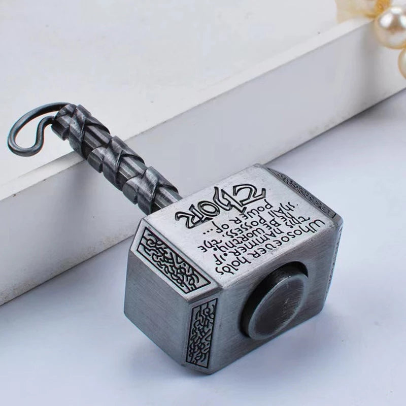 Thor's Hammer Fidget Spinner – Mjolnir Metal Hand Spinner Keychain | EDC Stress Relief Toy