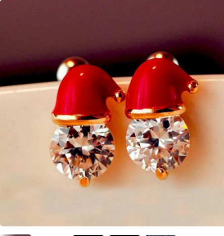 Christmas Snowman Earrings - Festive Bells Dangle Drop Earrings for Women