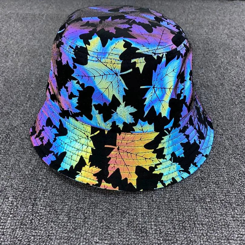 Reflective Bucket Hat – Y2K Harajuku Streetwear Cap