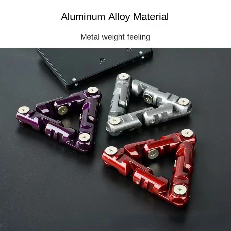 Infinite Flip Chain Fidget Toy - Metal Alloy Stress Relief Bracelet