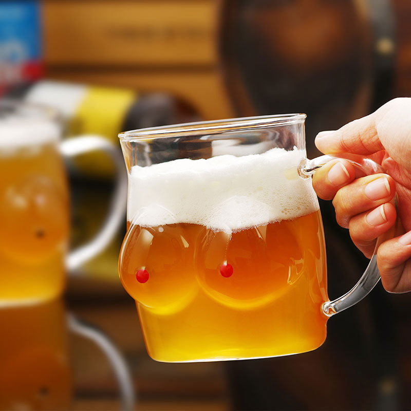 Novelty Figure Shape Glass Mug - Unique Borosilicate Coffee & Tea Cup